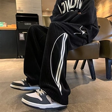 卫裤男潮牌新款宽松春秋季运动灯芯绒垂感裤子直筒休闲裤K1120，男装休闲裤，星座1116A-1（原606A）