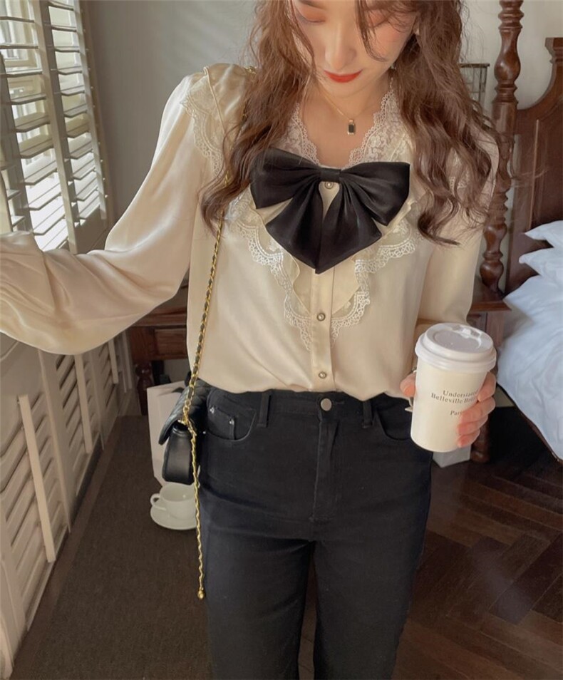 【2022春上新】精致蕾丝连衣裙韩系衬衣，女装连衣裙，Ee·G