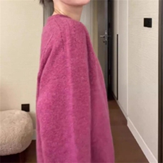 2025年秋季时尚百搭通勤简约圆领休闲套衫，女装羊毛衫，锦弘羊绒