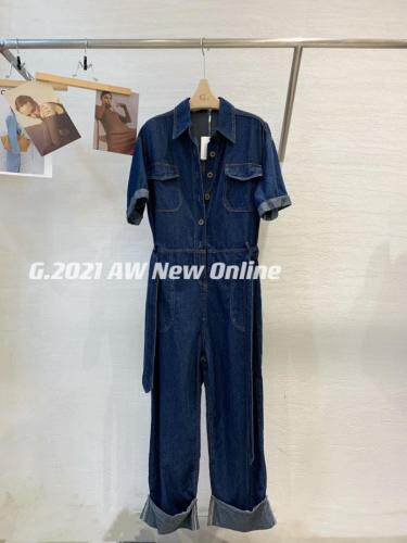 现货秋季新款牛仔连体裤均码，女装连体裤，G