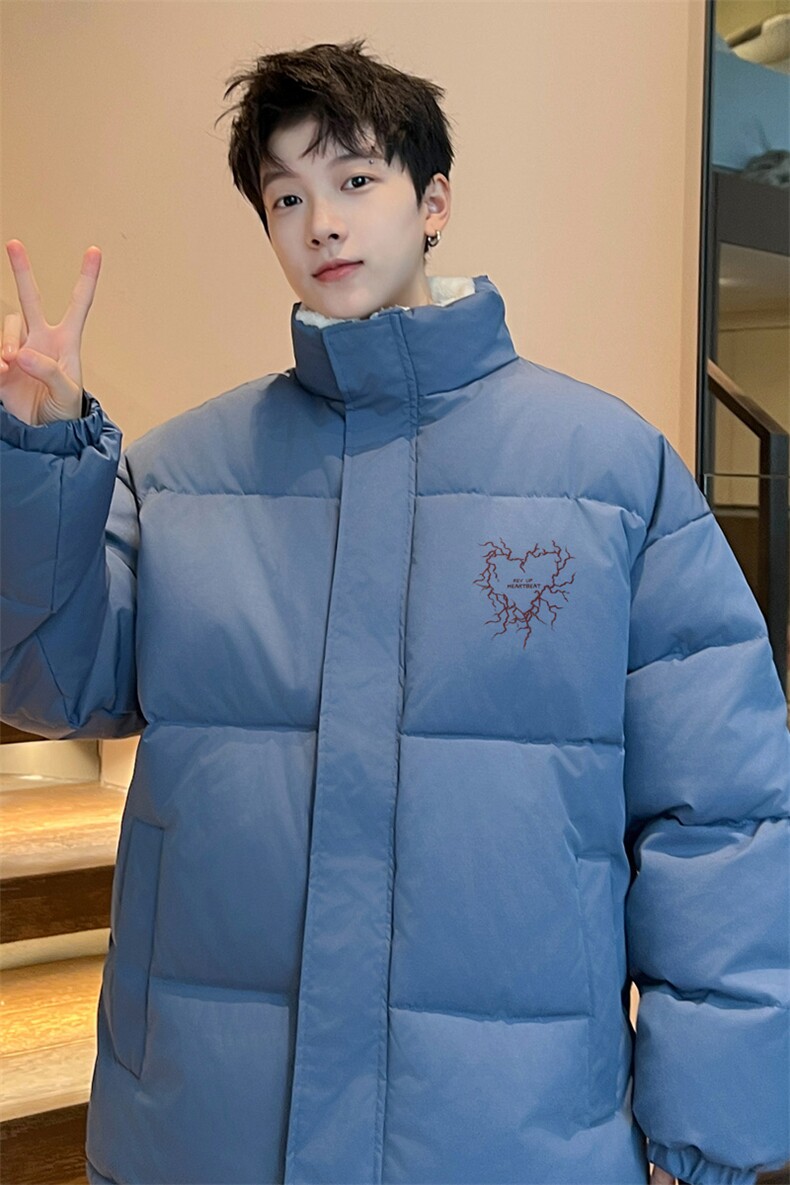 ！2023冬季新款男士立领棉衣百搭加绒加厚棉服外套MY117P70,男装棉衣,电商B220