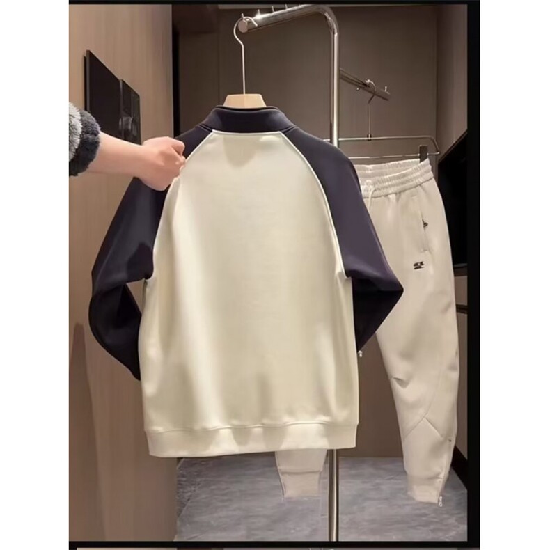 1506A/G90410/P46潮牌拼色长袖Polo衫字母美式宽松半拉链卫衣2,男装Polo衫,星座1506A