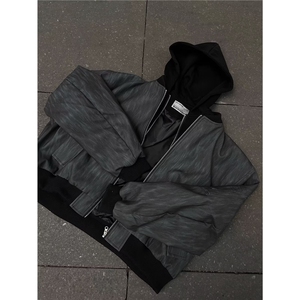 网络图现货！连帽外套机车外套cleanfit防水防油棒球服RJ192-P90图片