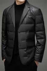 BH2298钱塘2020-2中年男士冬季厚款商务休闲简约羽绒西服P270，男装西服，钱塘207-2