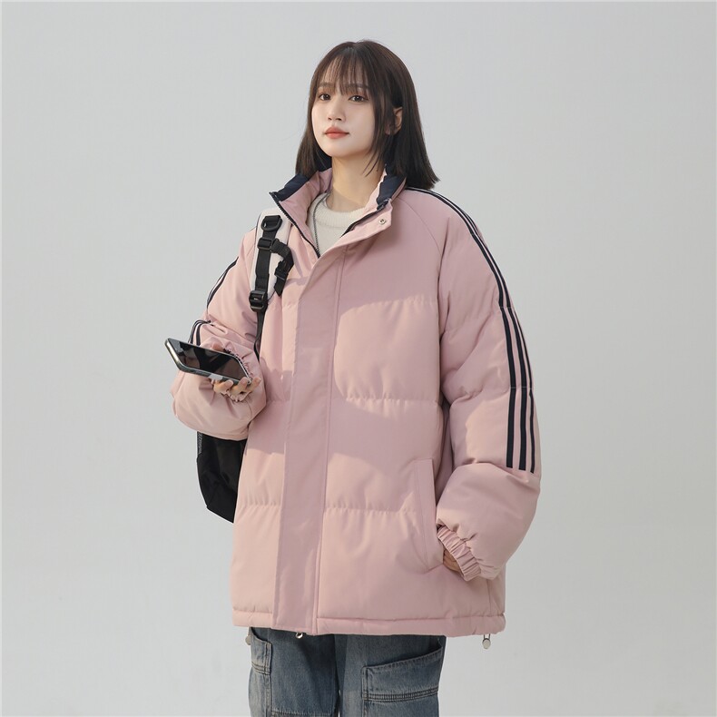 ！冬季条纹五防立领加绒加厚棉衣情侣撞色棉服外套MY7777-p68,男装棉衣,星座610B-1
