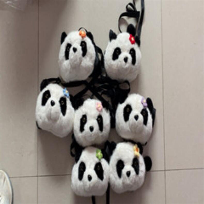 熊猫头包，杨博毛绒玩具厂