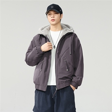 双面穿座山雕棉服连帽加绒情侣外套一件过冬原创双色银狐绒保暖，男装棉衣，电商D215