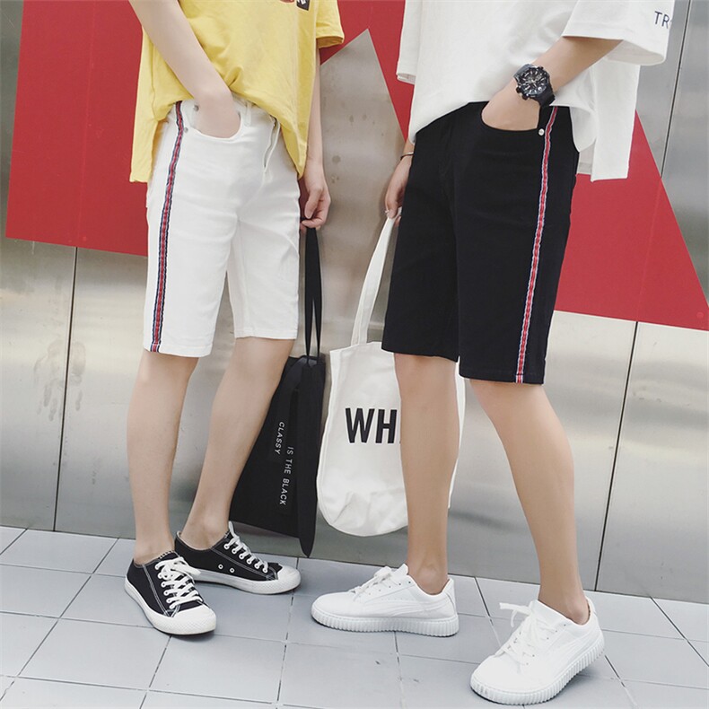 K583-P35 2024夏季风潮流牛仔裤休闲破洞五分裤图片