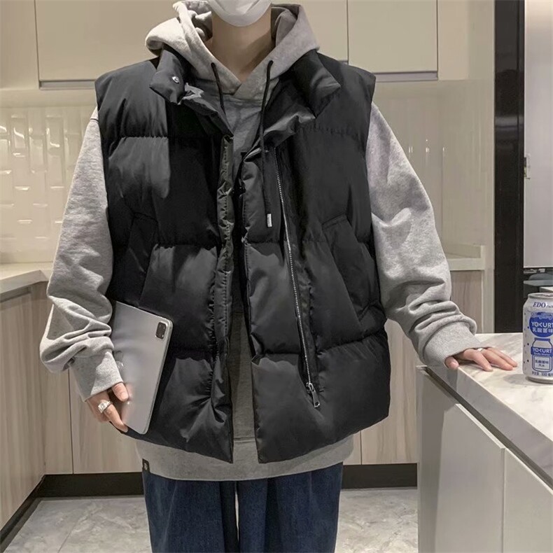 秋冬立领棉马甲男宽松潮流百搭休闲纯色背心Y83P45,男装背心/马甲,星座1116-2