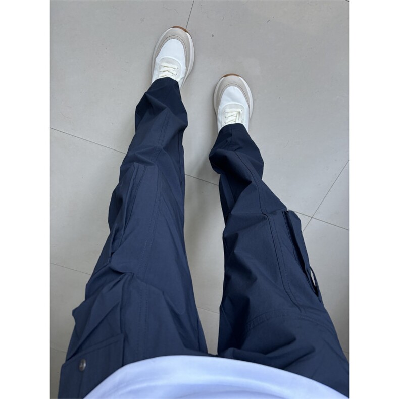 【网图】藏蓝色速干工装裤美式机能户外冲锋裤直筒KZA139LL-特P43,男装工装外套,星座1007（原301D）