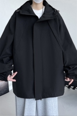 JK9082/P65秋装新款防风防水冲锋衣夹克男潮宽松大码上衣外套，男装夹克，电商A141