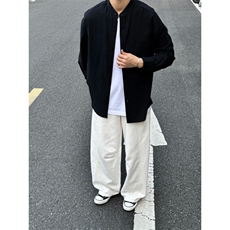 长袖立领仿麻休闲衬衫1302-GC67-P40控68成分100棉，男装衬衫，星座1302