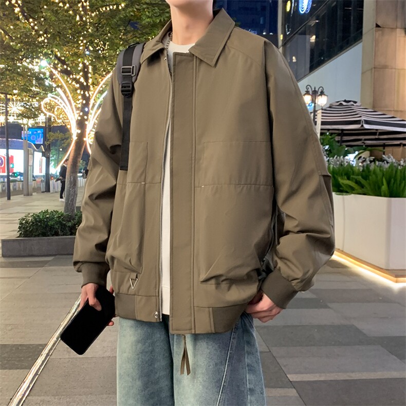 美式复古工装夹克男春秋季潮牌高街vibe外套 A406 JK3510 特P70图片