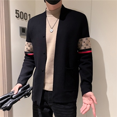 冬季新款高端毛衣外套潮流百搭休闲开衫毛衣6633#P135控175，男装针织衫/毛衣，星座1116A-2（原606A-1）