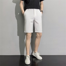 潮日系休闲印花潮流青春流行2024新款夏季纯色宽松型男短裤西裤K5，男装牛仔裤，星座1116A-2（原606A-1）