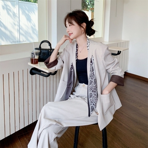 26春新款现-韩系休闲轻职风波点撞色套装2619-P185K298图片