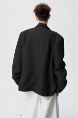 双排扣大码M-5XL西服男成分96%聚酯纤维4%氨纶XF78127P85控128，男装西服，星座226-1