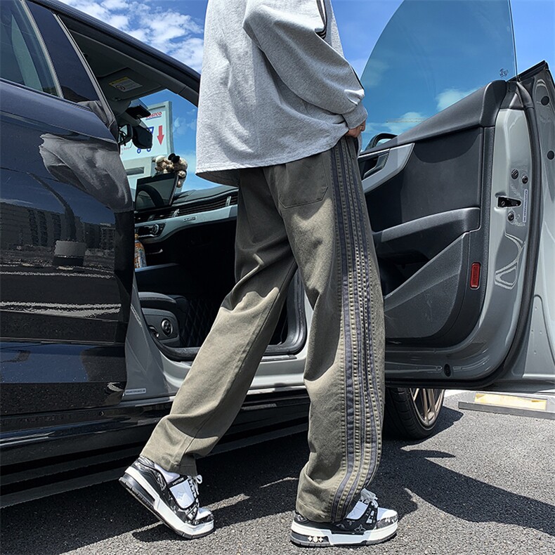 自己图春秋条纹工装休闲裤潮GK39-特P38-限价68-现货,男装休闲裤,星座310A-1