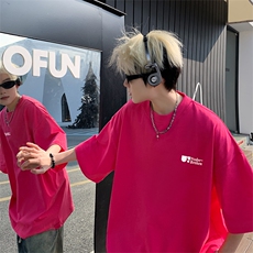 新款港风抖音直播短袖T260克TB5157批28纯棉220克T5157P23控38，男装T恤，电商C408(原B339-1)