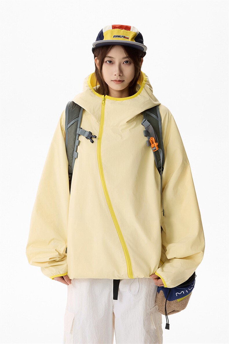 防水冲锋衣夹克韩系工装连帽户外登山服男女款C61320-TP4589,男装夹克,电商A102