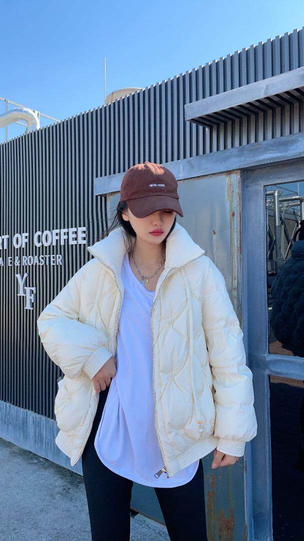 工艺钉珠羽绒外套，其它，维多利亚