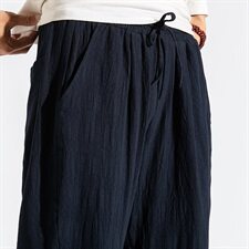 2021春秋季新款男装棉麻风盘扣提花宽松休闲裤小脚裤蓝，男装休闲裤，电商B277(原6028)