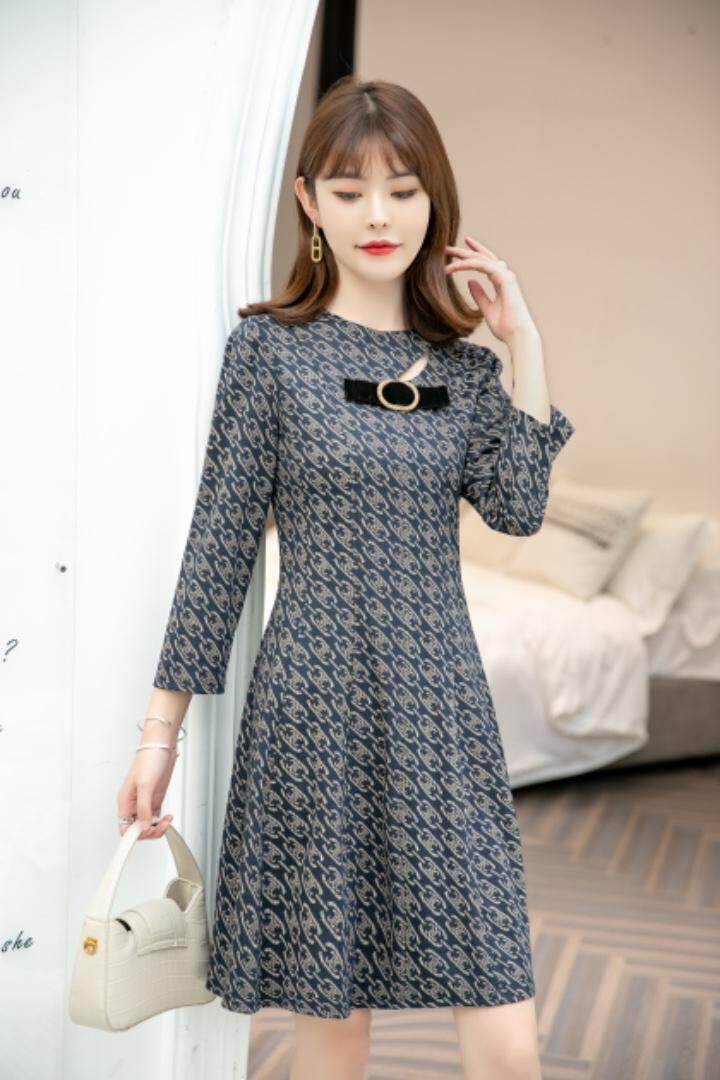 2021秋装连衣裙，女装连衣裙，恋语随风