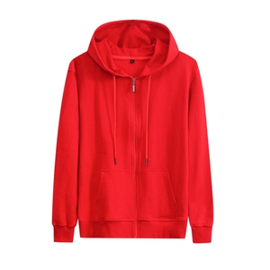 连帽开衫长袖情侣卫衣纯色大码纯棉情侣学生班服厂服外套P49图片
