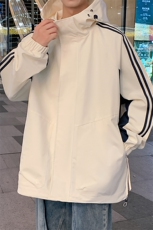 港风上衣拼接夹克宽松落肩拼色冲锋衣外套JK832P78，男装夹克，星座1204-3