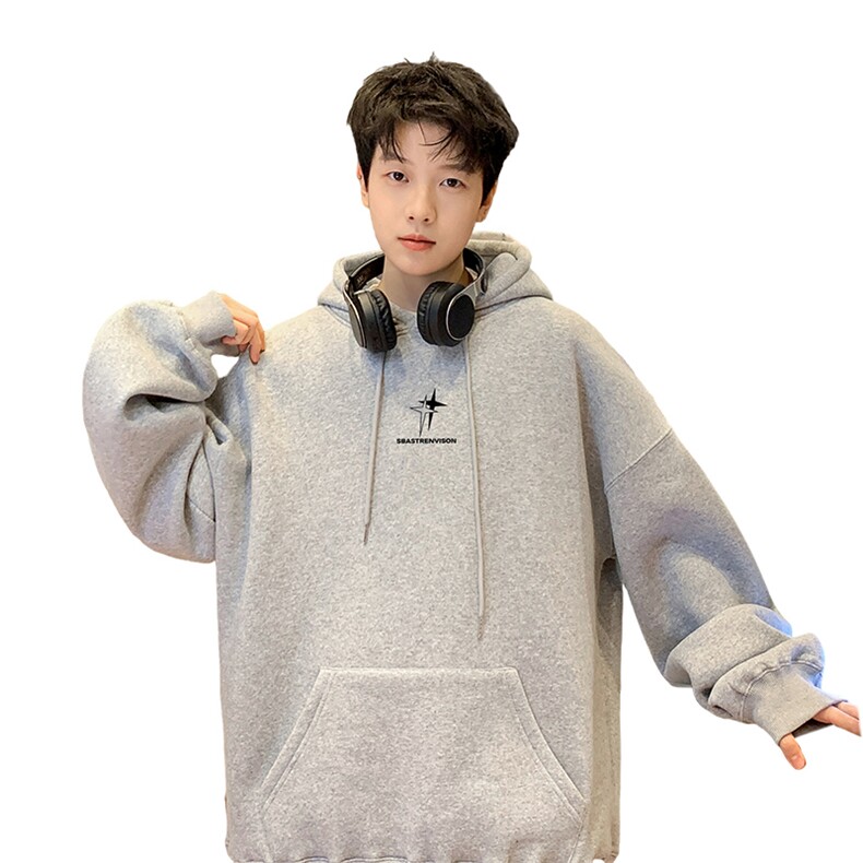 ！连帽圆领卫衣男装港风帽衫男LM190-P35,男装卫衣,电商B367