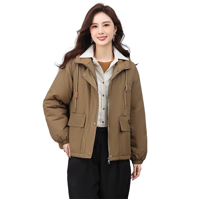 2023冬装新款宽松加棉外套连帽棉衣,女装棉衣/棉服,小林双子
