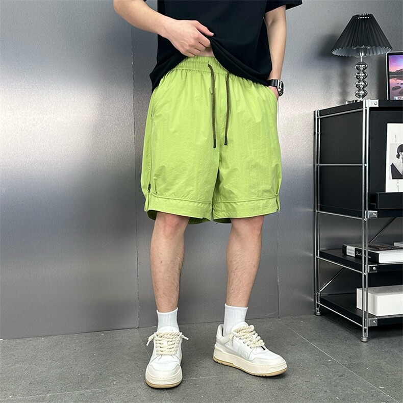 短裤工装男贴标拉链口袋休闲短裤沙滩裤DS-A329-K920-P50图片