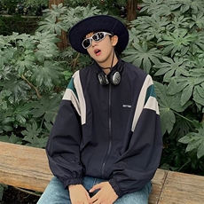 复古拼色冲锋衣男秋季户外休闲防风外套潮GF37P50，男装夹克，星座1116-2