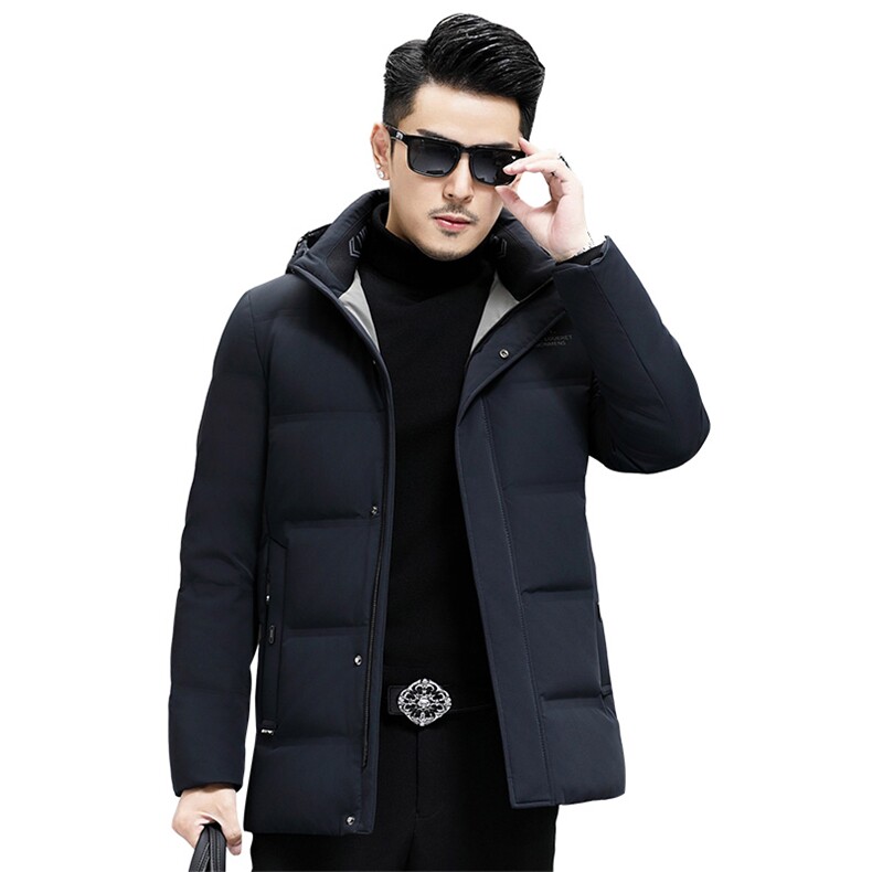 B8932钱塘2020-3时尚连帽冬季厚款简约新款中年男士羽绒服P228,男装羽绒服,钱塘207-3