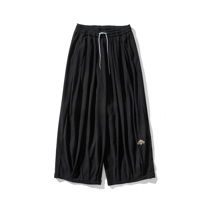 秋装大码风灯芯绒阔腿裤日系哈伦休闲长裤中性加厚K275/P70,男装休闲裤,钱塘713