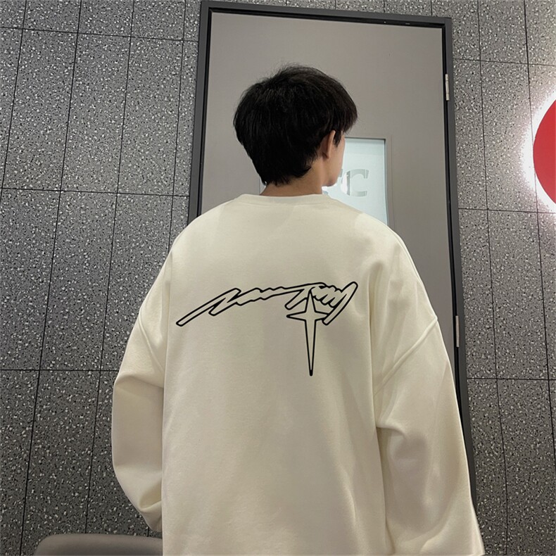 特P25控48秋冬新款男士圆领卫衣宽松休闲日常百搭上衣WQ2455,男装卫衣,电商B370