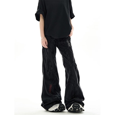 【002】5阔腿牛仔裤男秋冬宽松显瘦直筒拖地裤A079-K1189-P59，男装牛仔裤，电商A079