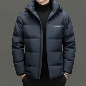 CR2335主推男士鸭绒90绒子含量男士渐变休闲连帽羽绒服精品图片