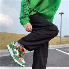 日系新款纯色休闲裤文艺百搭男青春流行华夫格K1977P28，男装休闲裤，星座1116-2