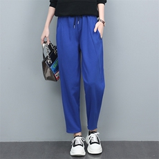 长期现货，运动裤女秋季新款宽松休闲裤2022新款纯色显瘦长裤，女装休闲裤，涵誉