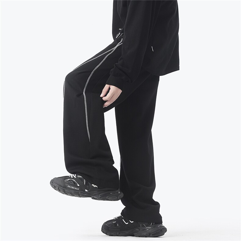 现货现货2025年秋季新款宽松休闲卫裤男D329-QM751-P50-控78,男装休闲裤,电商D329