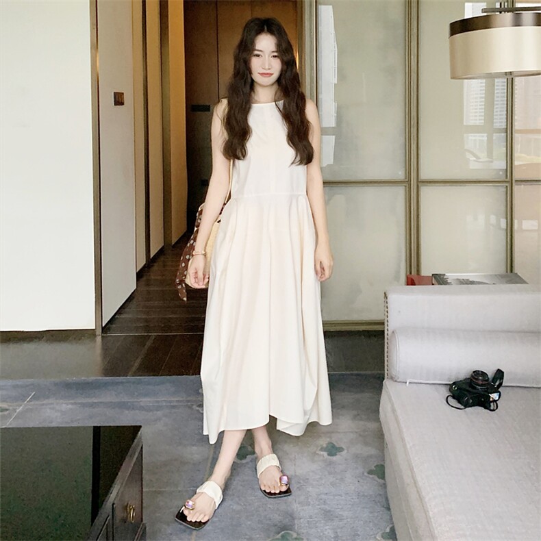 【现货夏装】宽松花苞裙无袖连衣裙2C158-8380-P110-K168,女装连衣裙,2C158
