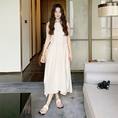 【现货夏装】宽松花苞裙无袖连衣裙2C158-8380-P110-K168，女装连衣裙，2C158