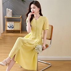 连衣裙女装2025新款夏天衣服夏装气质修身显瘦收腰女人味连衣裙子，女装连衣裙，香水丽阁