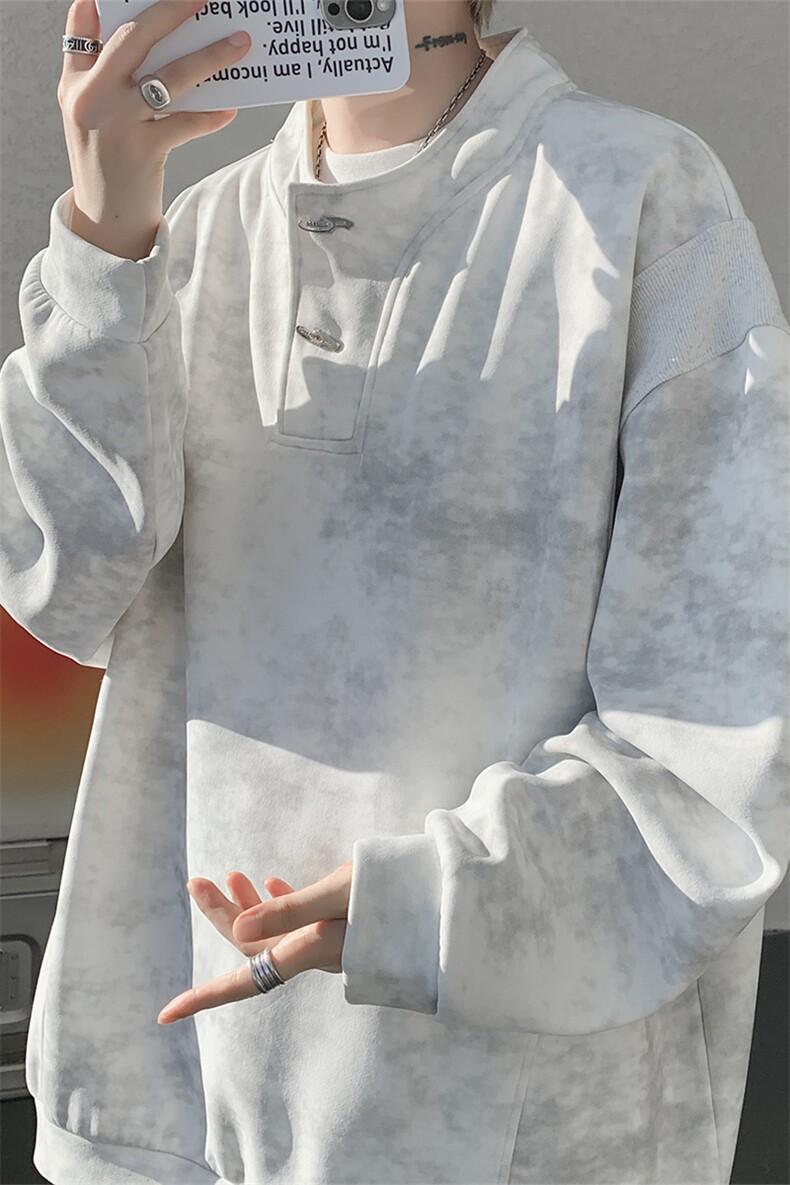 WY10175特P42现货春季新款螺纹拼接高质量连帽大码卫衣上衣男,男装卫衣,电商A059