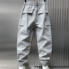 1506-1/KH1601/P76黑色工装裤男秋冬季2026新款多口袋束脚休闲裤，男装工装外套，星座1506-1