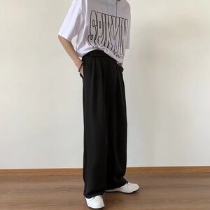 男春季休闲时尚潮流魔术贴西裤X216P38图片