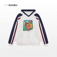 藏青色拼白灰