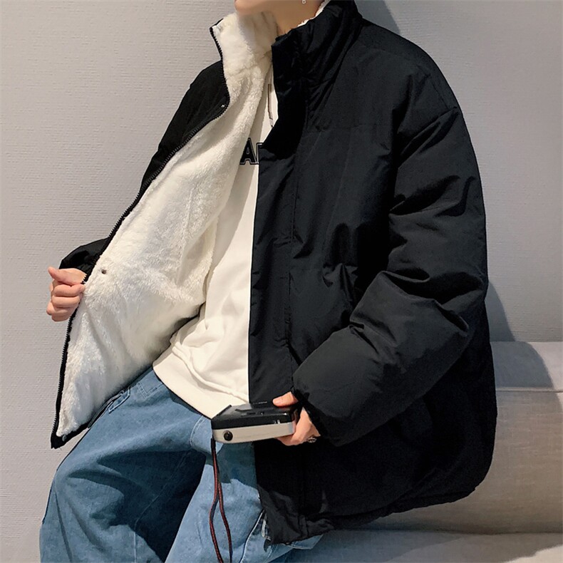 ！2023秋冬新款男士加绒加厚棉服立领百搭棉衣外套MY100特P75,男装棉衣,电商B220