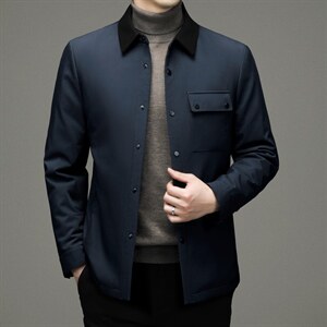 中年男新款冬季加厚棉服爸爸冬装短款棉衣外套 ZL2258-P175图片